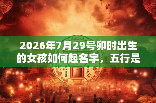 2026年7月29号卯时出生的女孩如何起名字,五行是什么? 2026年7月29号卯时出生的女孩如何起名字,五行是什么?