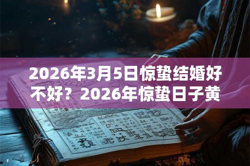 2026年3月5日惊蛰结婚好不好?2026年惊蛰日子黄历如何? 2026年3月5日惊蛰结婚好不好?2026年惊蛰日子黄历如何?
