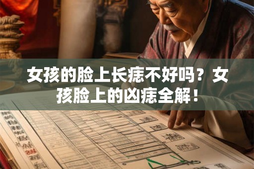 女孩的脸上长痣不好吗？女孩脸上的凶痣全解！