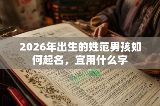 2026年出生的姓范男孩如何起名，宜用什么字