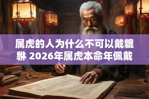 属虎的人为什么不可以戴貔貅 2026年属虎本命年佩戴什么好