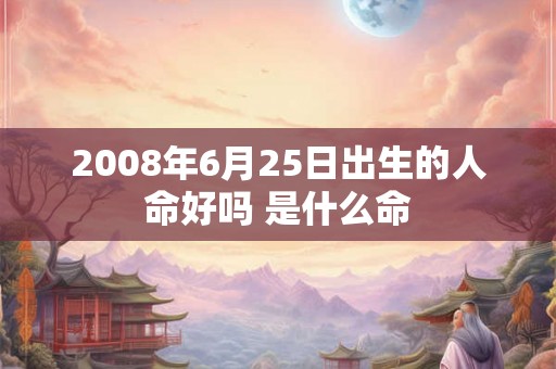 2008年6月25日出生的人命好吗 是什么命