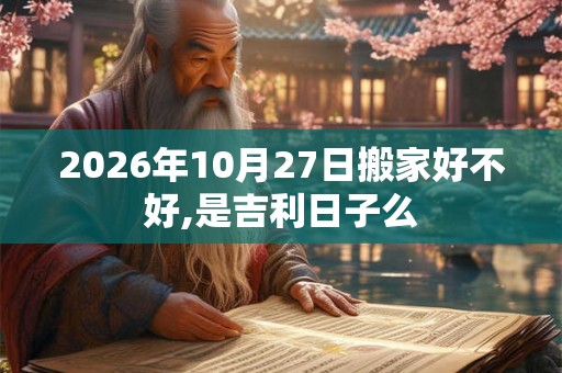 2026年10月27日搬家好不好,是吉利日子么