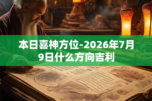 本日喜神方位-2026年7月9日什么方向吉利