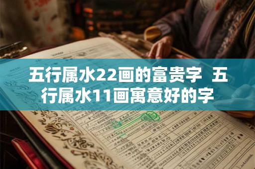 五行属水22画的富贵字 五行属水11画寓意好的字 五行属水22画的富贵字 五行属水11画寓意好的字