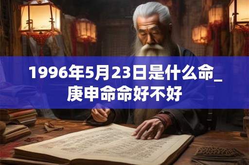 1996年5月23日是什么命_庚申命命好不好