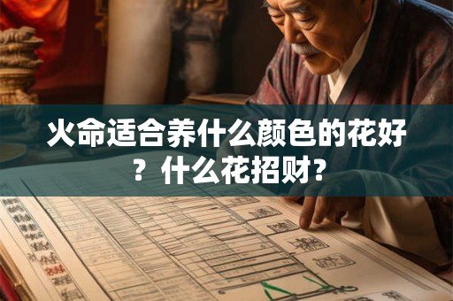 火命适合养什么颜色的花好？什么花招财？