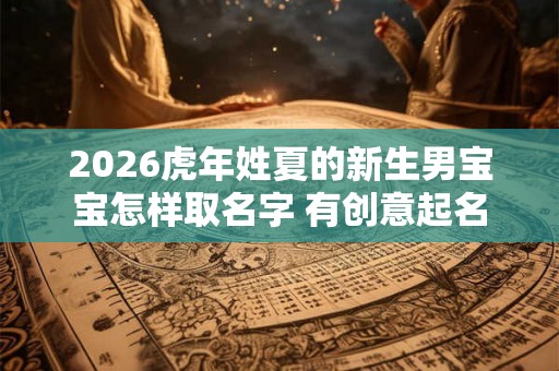 2026虎年姓夏的新生男宝宝怎样取名字 有创意起名