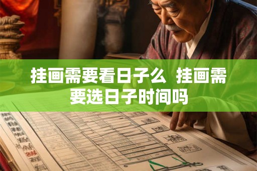 挂画需要看日子么  挂画需要选日子时间吗