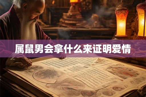 属鼠男会拿什么来证明爱情 属鼠男会拿什么来证明爱情