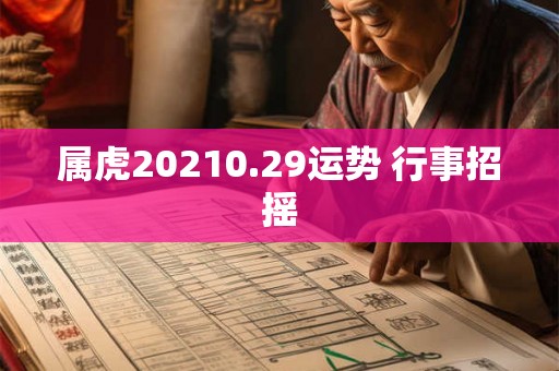 属虎20210.29运势 行事招摇 属虎20210.29运势 行事招摇