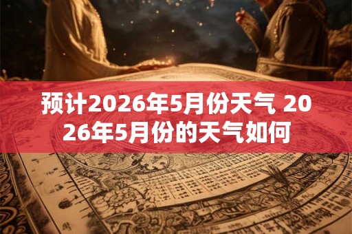 预计2026年5月份天气 2026年5月份的天气如何