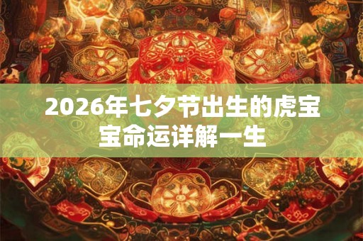 2026年七夕节出生的虎宝宝命运详解一生