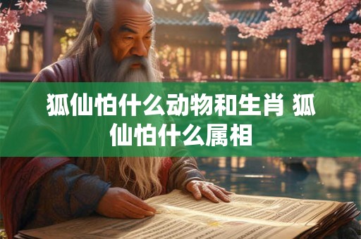 狐仙怕什么动物和生肖 狐仙怕什么属相