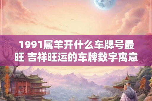 1991属羊开什么车牌号最旺 吉祥旺运的车牌数字寓意