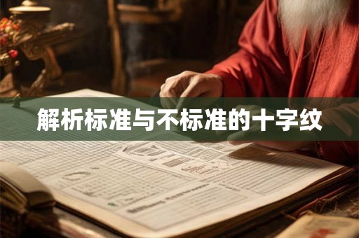 解析标准与不标准的十字纹