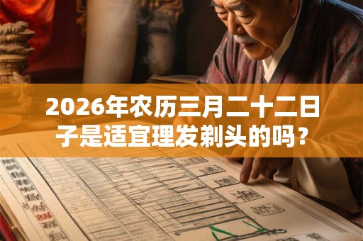 2026年农历三月二十二日子是适宜理发剃头的吗? 2026年农历三月二十二日子是适宜理发剃头的吗?