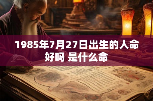 1985年7月27日出生的人命好吗 是什么命