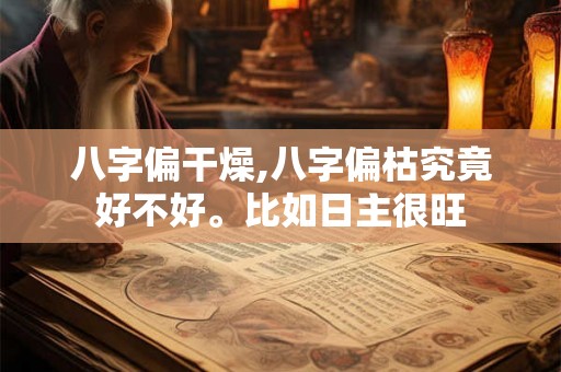 八字偏干燥,八字偏枯究竟好不好。比如日主很旺