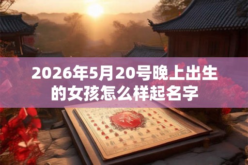 2026年5月20号晚上出生的女孩怎么样起名字
