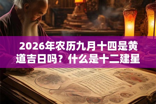 2026年农历九月十四是黄道吉日吗？什么是十二建星？