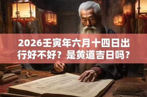 2026壬寅年六月十四日出行好不好？是黄道吉日吗？