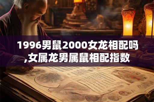 1996男鼠2000女龙相配吗,女属龙男属鼠相配指数