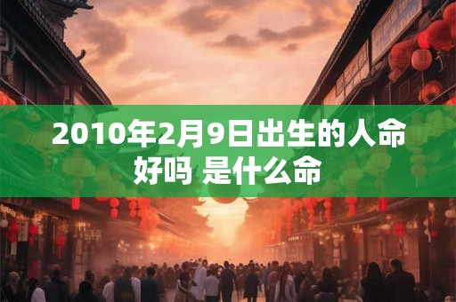 2010年2月9日出生的人命好吗 是什么命 2010年2月9日出生的人命好吗 是什么命