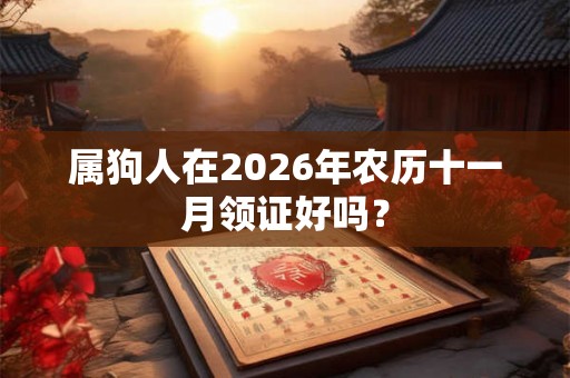 属狗人在2026年农历十一月领证好吗？