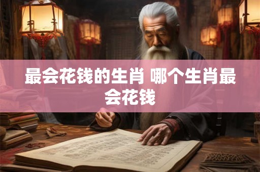 最会花钱的生肖 哪个生肖最会花钱