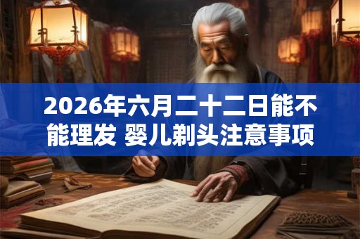 2026年六月二十二日能不能理发 婴儿剃头注意事项
