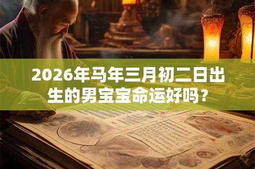 2026年马年三月初二日出生的男宝宝命运好吗？