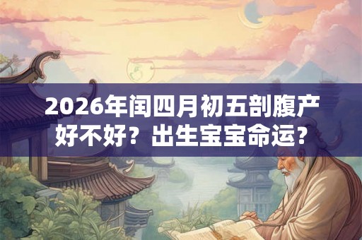 2026年闰四月初五剖腹产好不好？出生宝宝命运？
