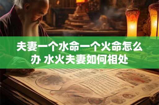 夫妻一个水命一个火命怎么办 水火夫妻如何相处