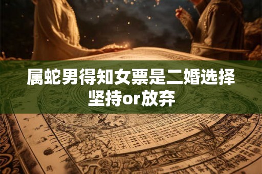 属蛇男得知女票是二婚选择坚持or放弃