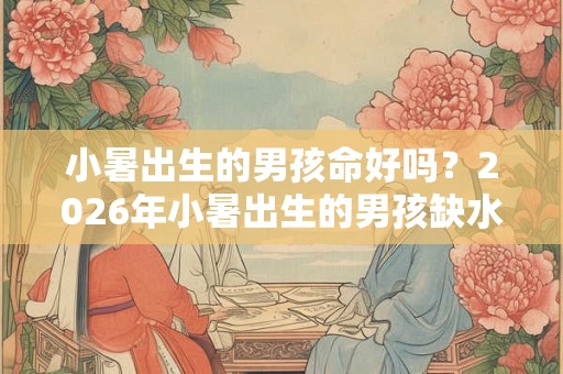 小暑出生的男孩命好吗？2026年小暑出生的男孩缺水起名