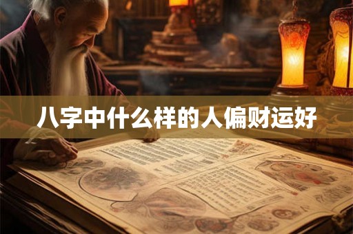 八字中什么样的人偏财运好