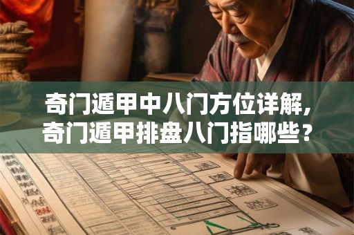奇门遁甲中八门方位详解,奇门遁甲排盘八门指哪些？