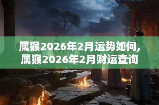 属猴2026年2月运势如何,属猴2026年2月财运查询