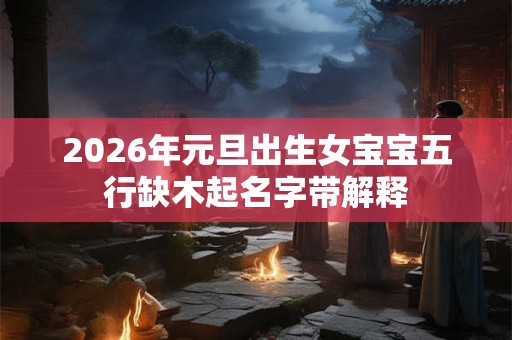 2026年元旦出生女宝宝五行缺木起名字带解释