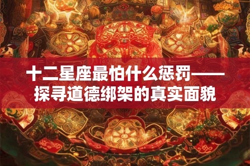 十二星座最怕什么惩罚——探寻道德绑架的真实面貌 十二星座最怕什么惩罚——探寻道德绑架的真实面貌