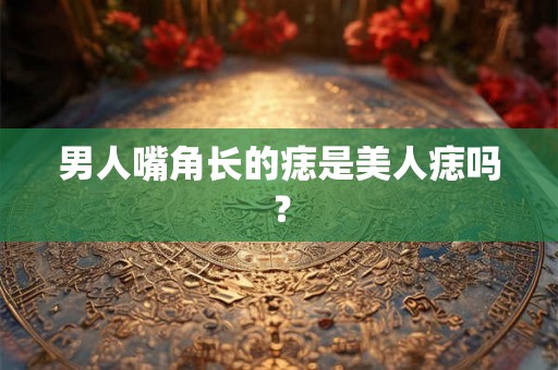 男人嘴角长的痣是美人痣吗？