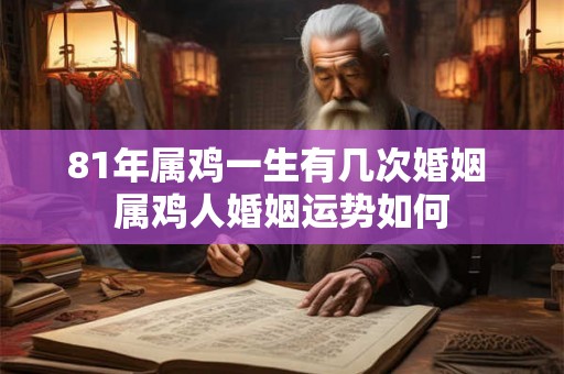 81年属鸡一生有几次婚姻 属鸡人婚姻运势如何 81年属鸡一生有几次婚姻 属鸡人婚姻运势如何