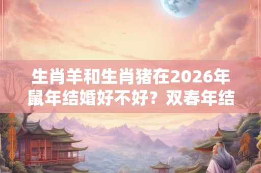 生肖羊和生肖猪在2026年鼠年结婚好不好？双春年结婚好吗？