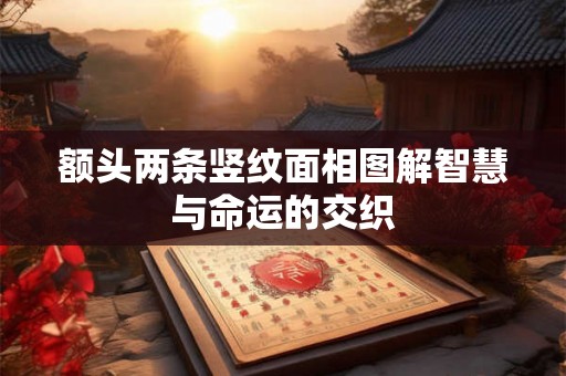 额头两条竖纹面相图解智慧与命运的交织