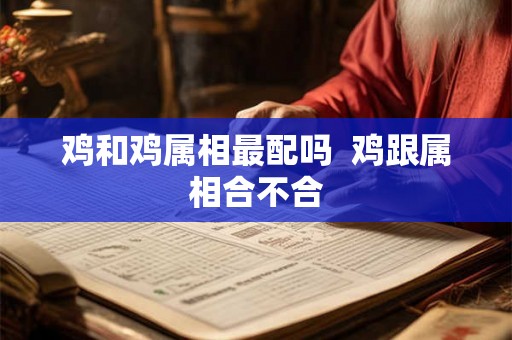 鸡和鸡属相最配吗  鸡跟属相合不合