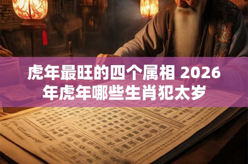 虎年最旺的四个属相 2026年虎年哪些生肖犯太岁