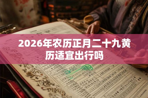 2026年农历正月二十九黄历适宜出行吗 2026年农历正月二十九黄历适宜出行吗