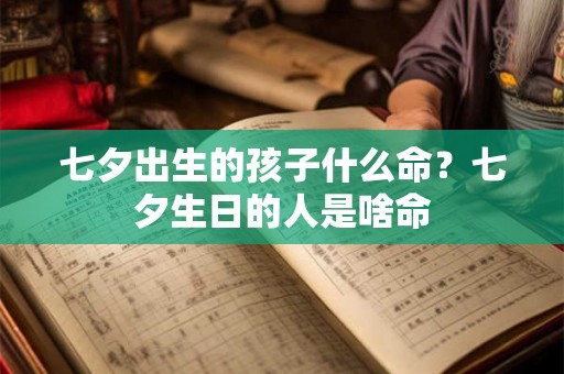 七夕出生的孩子什么命？七夕生日的人是啥命