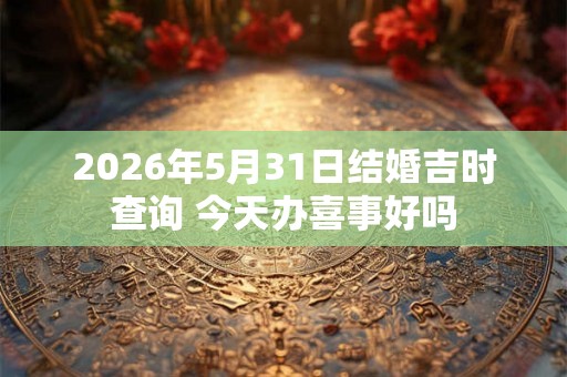2026年5月31日结婚吉时查询 今天办喜事好吗